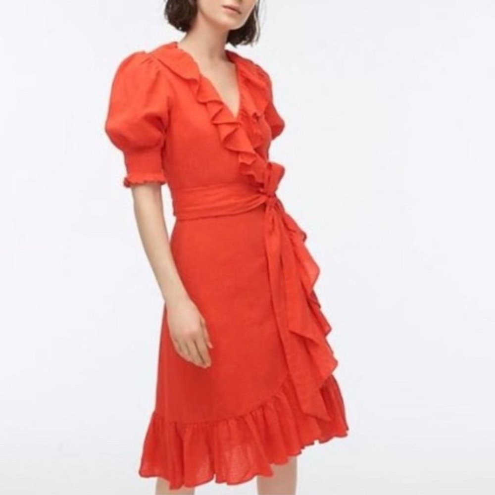 J.Crew Ruffle Wrap Dress